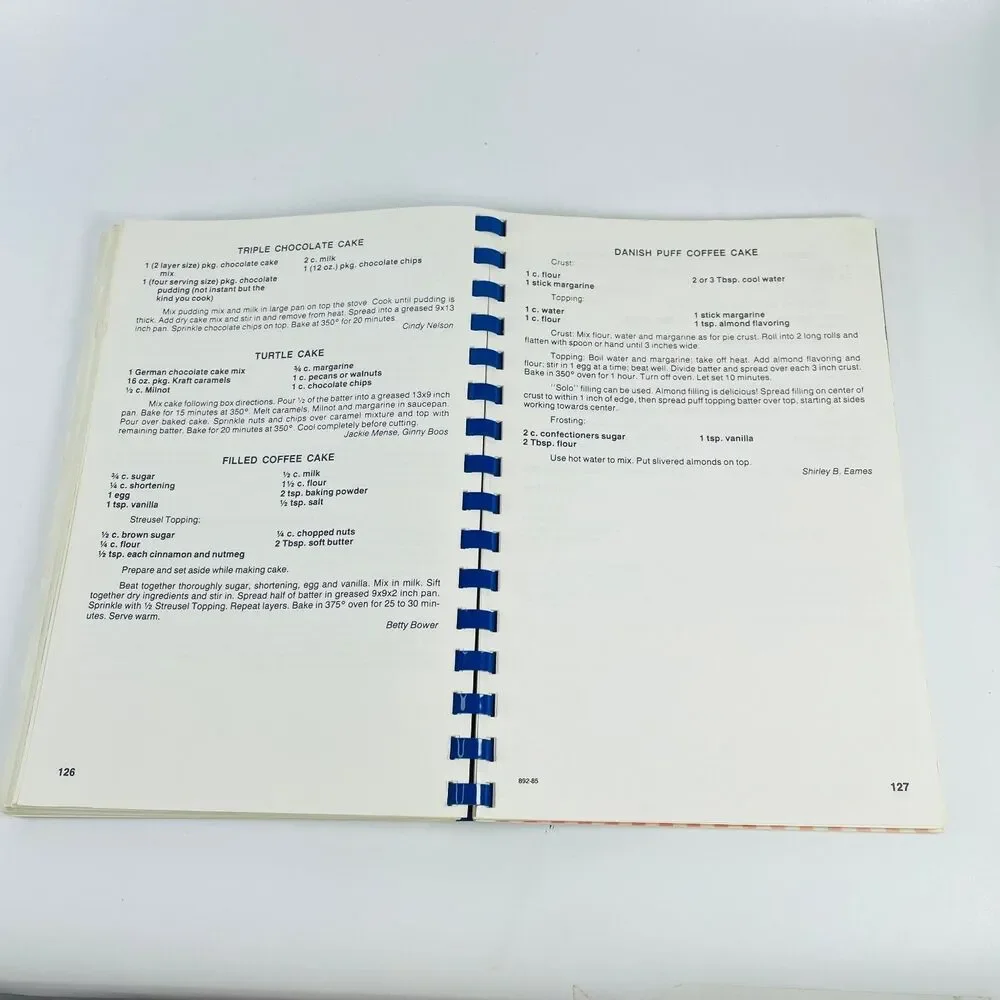 Good Shepherd Parish Cookbook Various 1985 Spiral Bound Vintage Cookbook Omaha